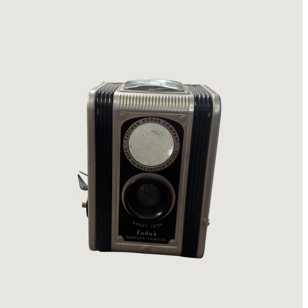Vintage Kodak Duaflex II 620 Film Camera Kodet Lens 1950s w/ Strap Untested